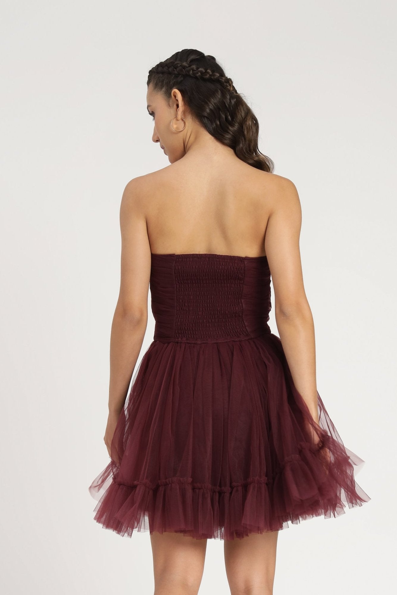 Lauren Plum Tulle Mini Dress