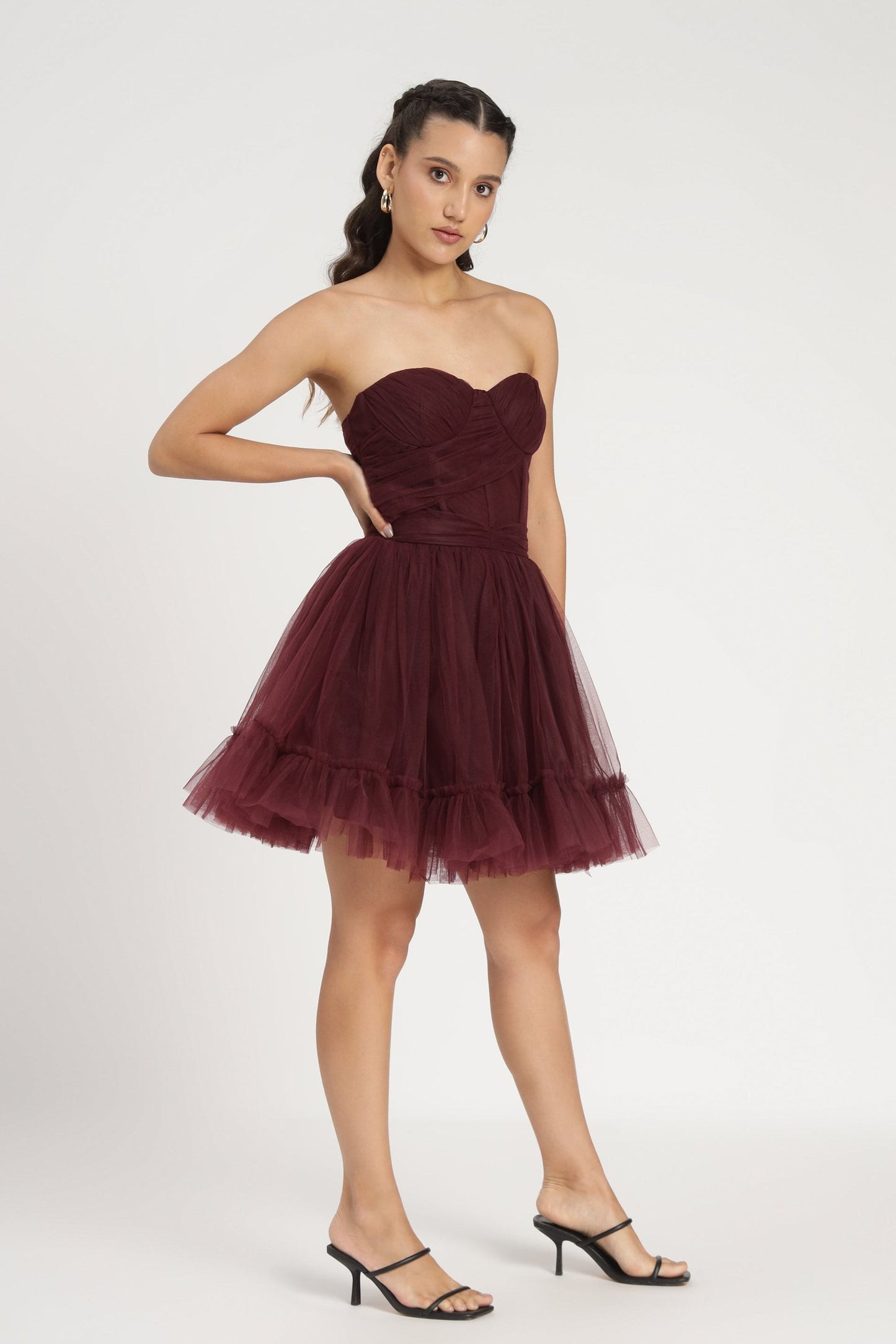 Lauren Plum Tulle Mini Dress