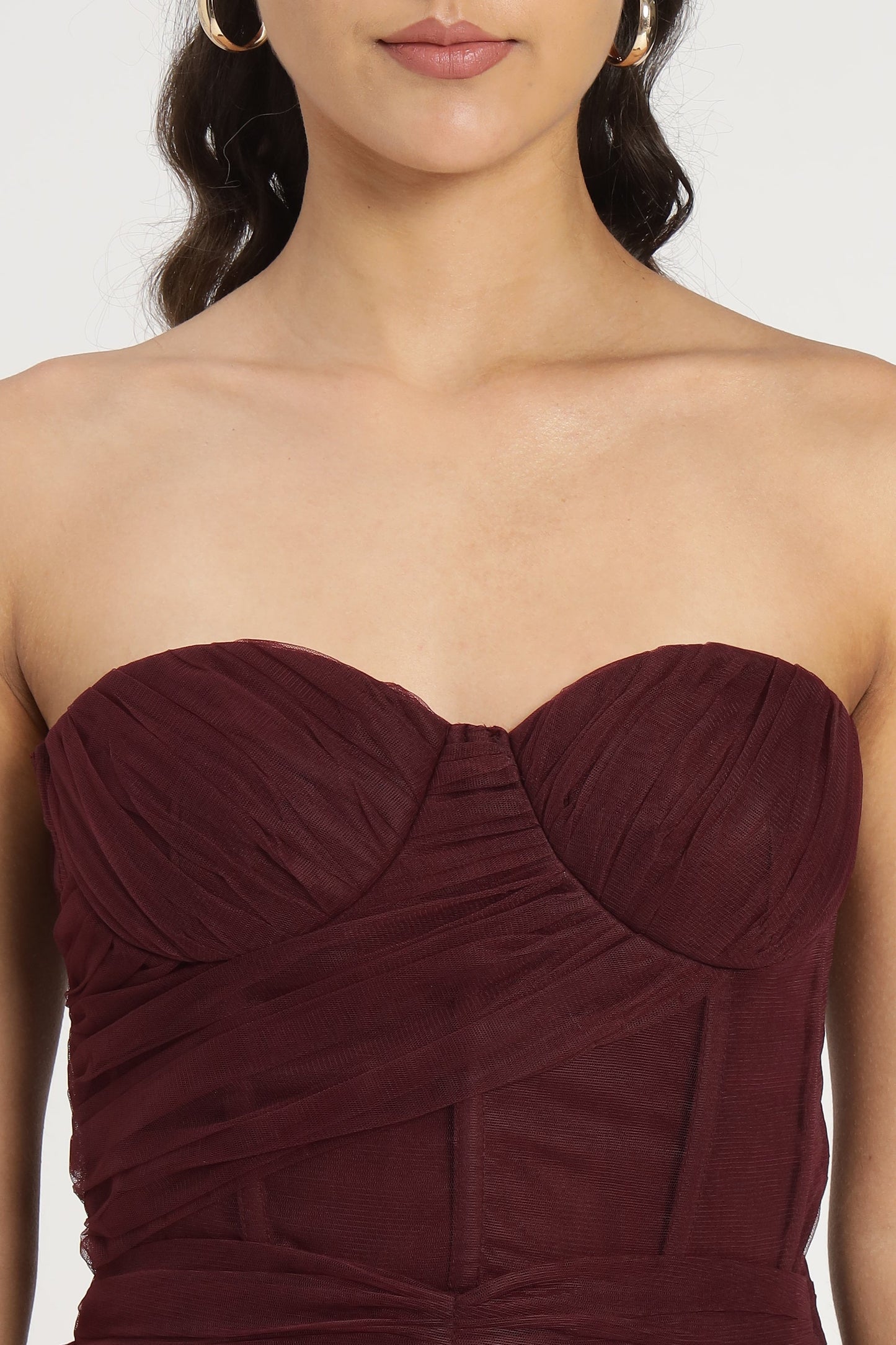 Lauren Plum Tulle Mini Dress
