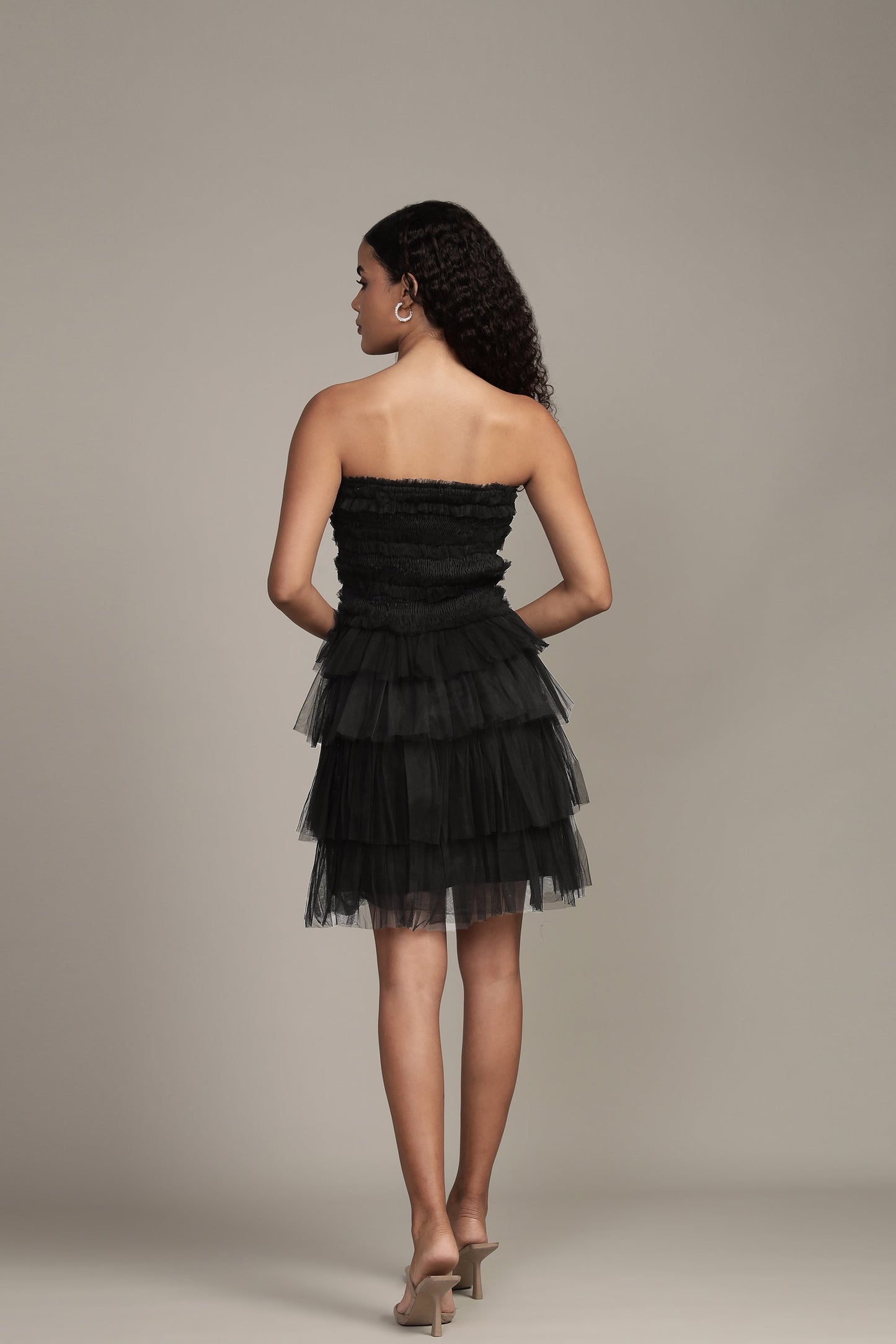 Ronda Mini Dress in Black