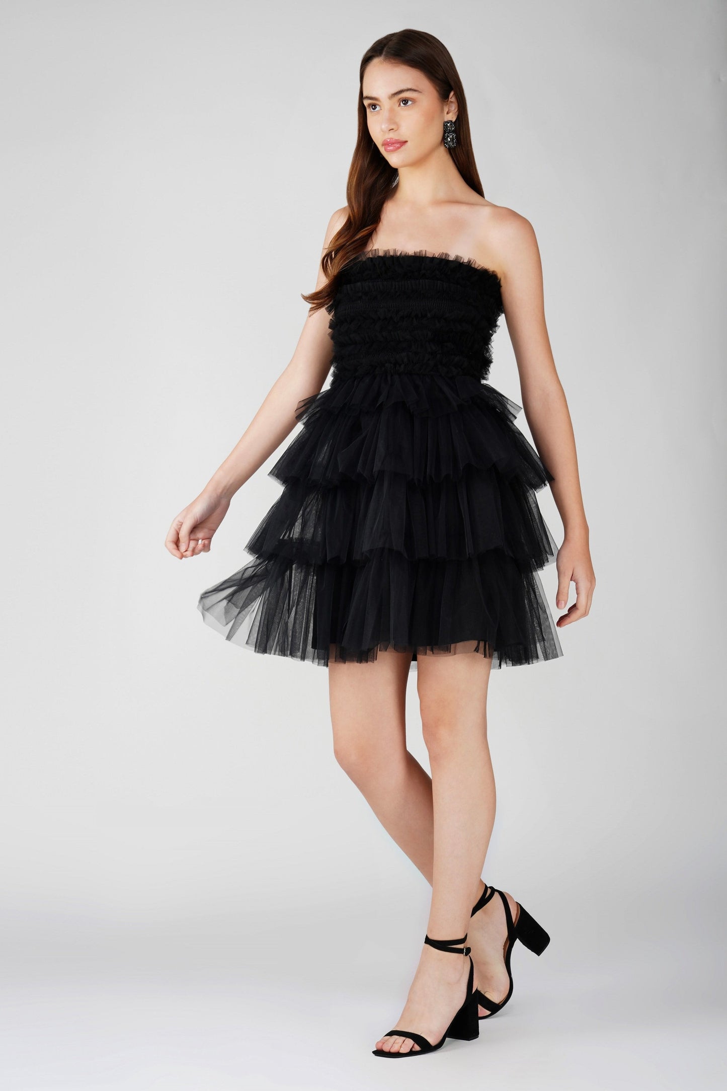 Ronda Mini Dress in Black