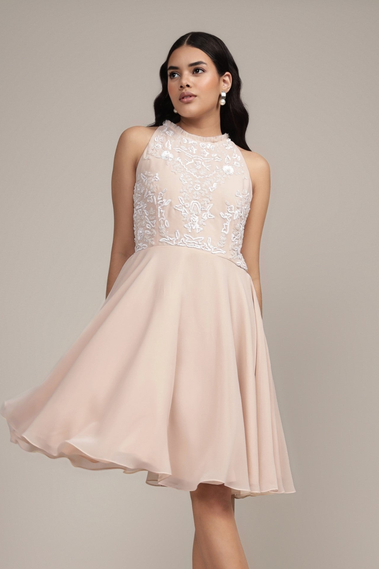 Nella Mini Dress in Vanilla Ice