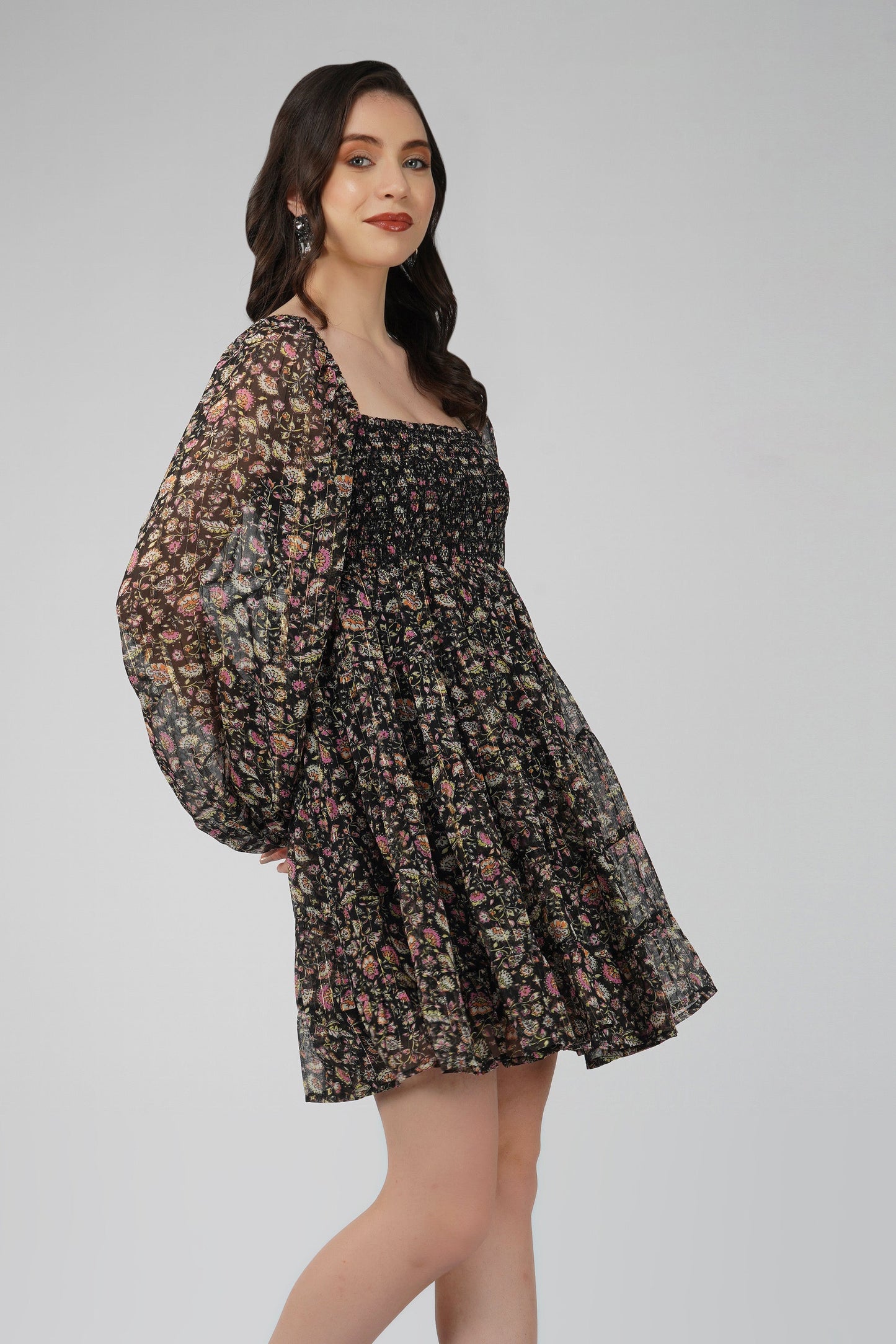 Bailey Mini in Black Floral