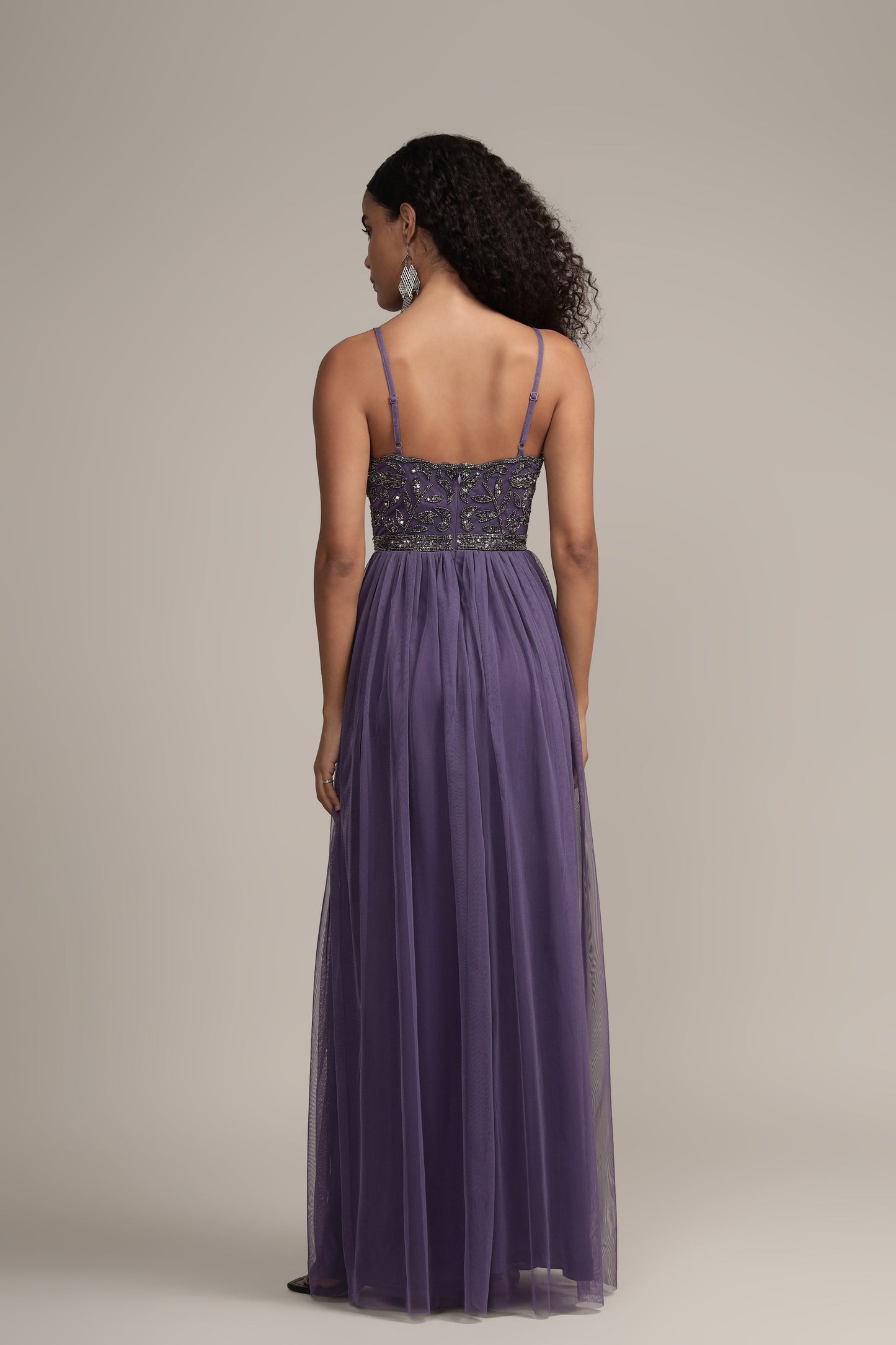Lexi Embellished Maxi in Mulled Grape