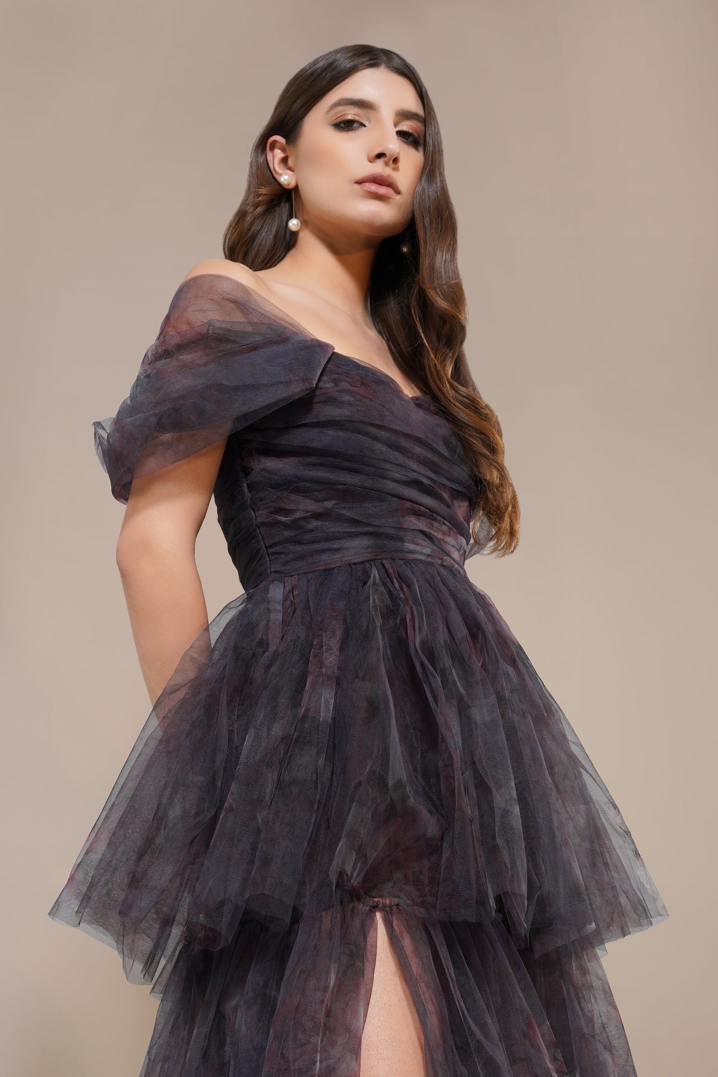 Sydney Maxi Dress in Plum Floral