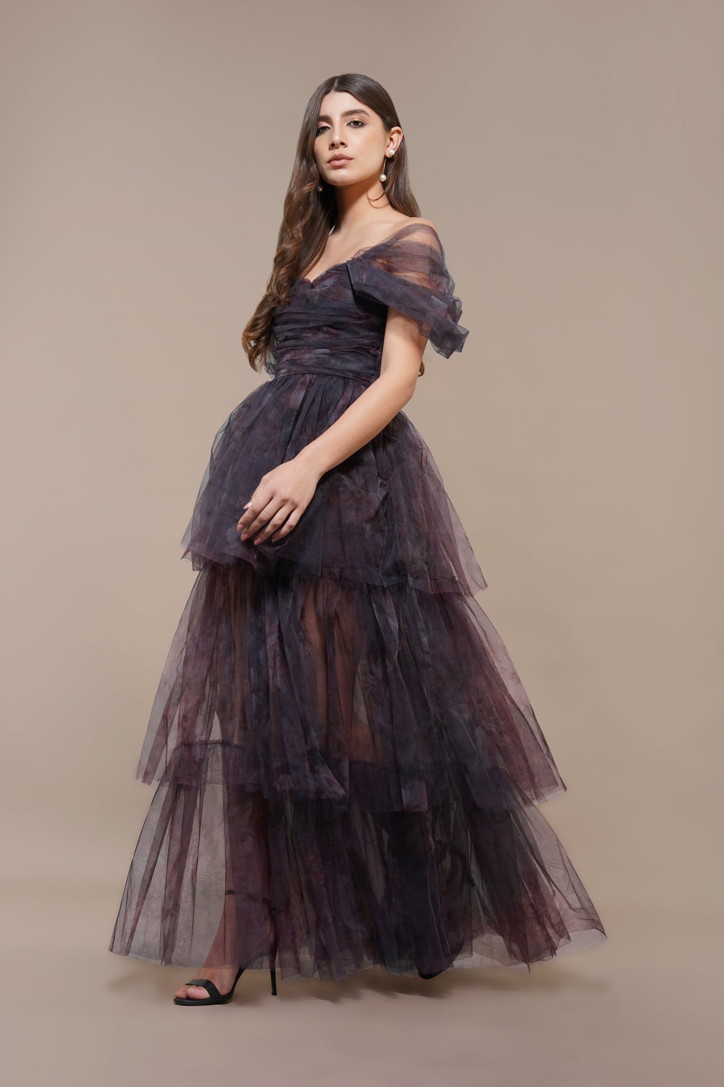 Sydney Maxi Dress in Plum Floral