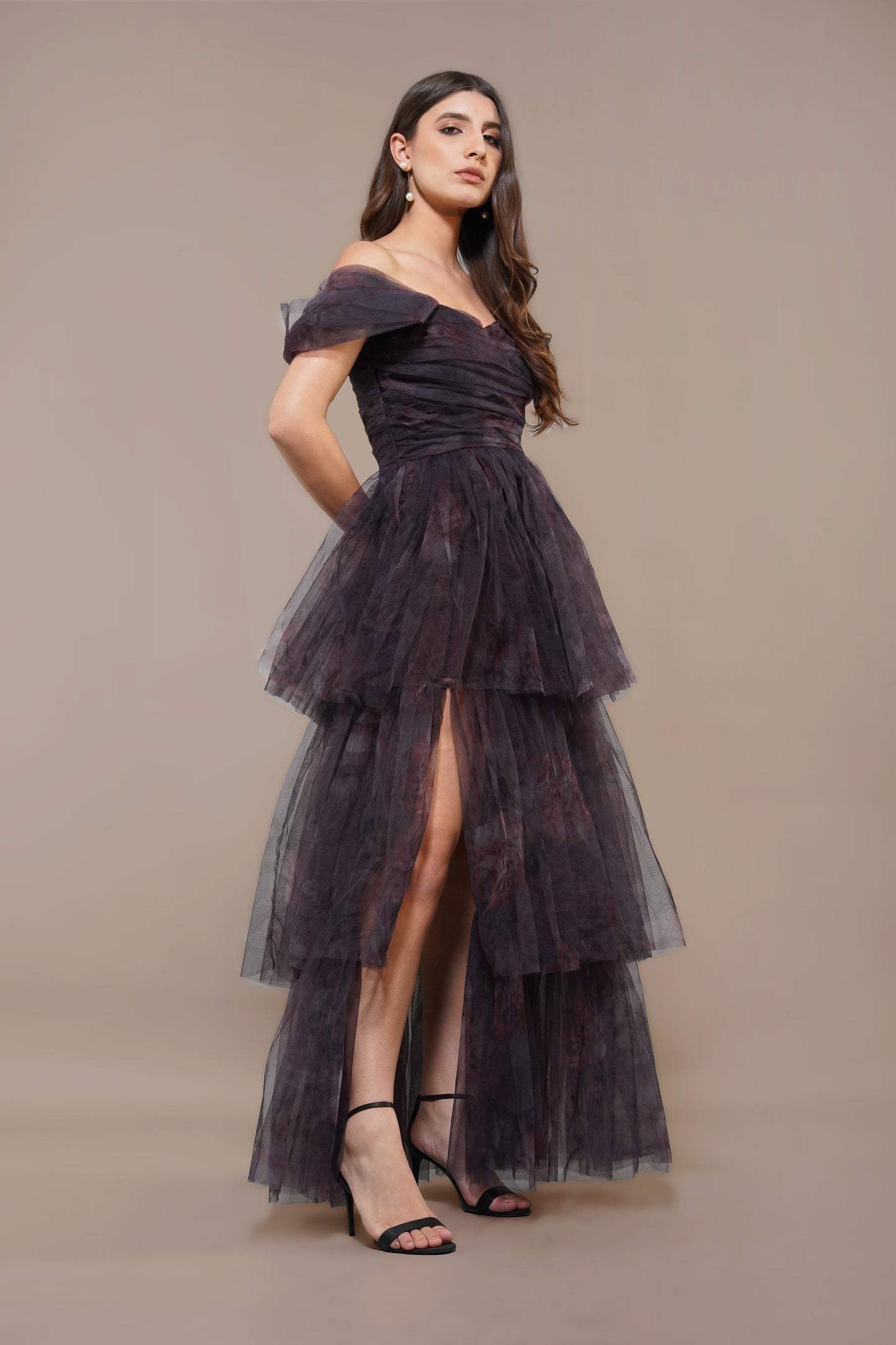 Sydney Maxi Dress in Plum Floral