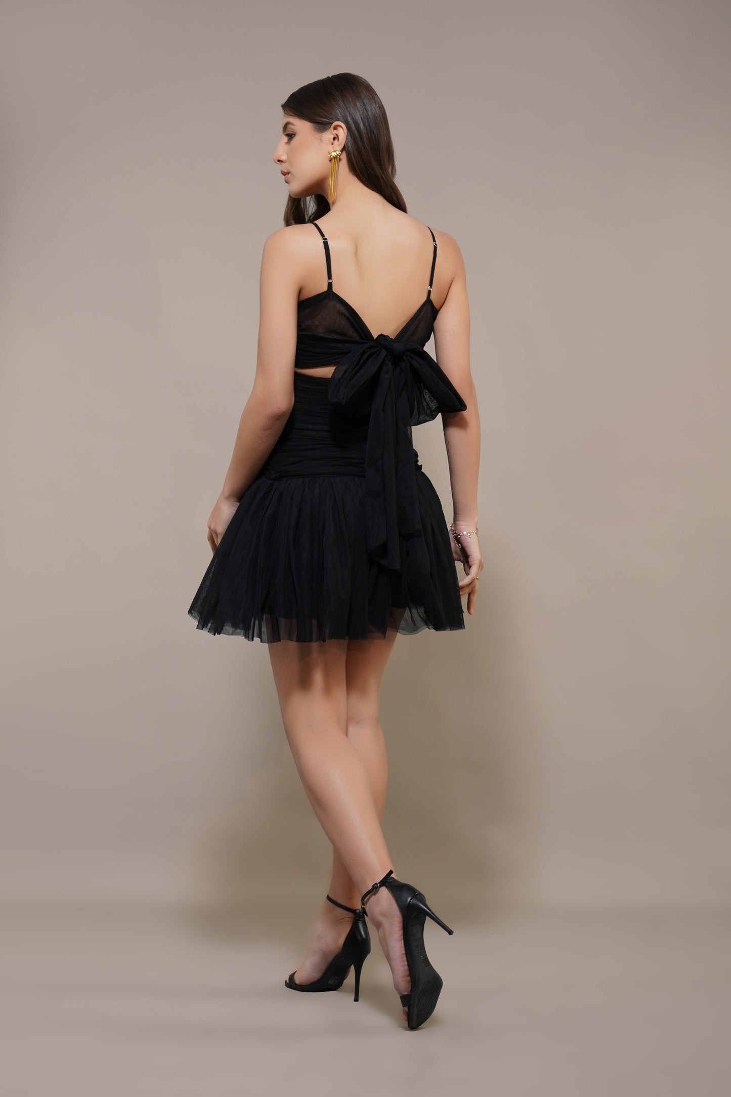 Theodora Mini Dress in Black