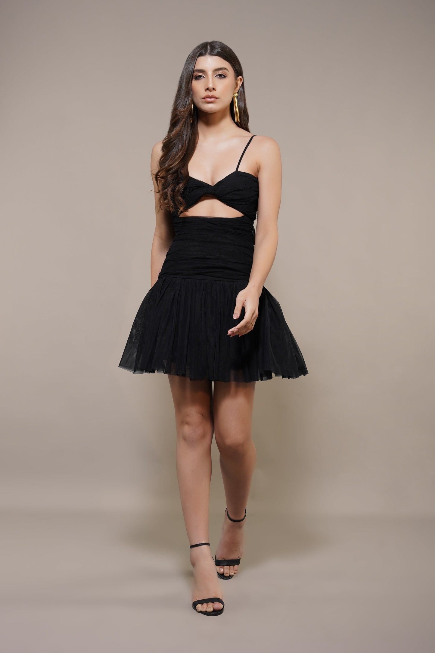 Theodora Mini Dress in Black