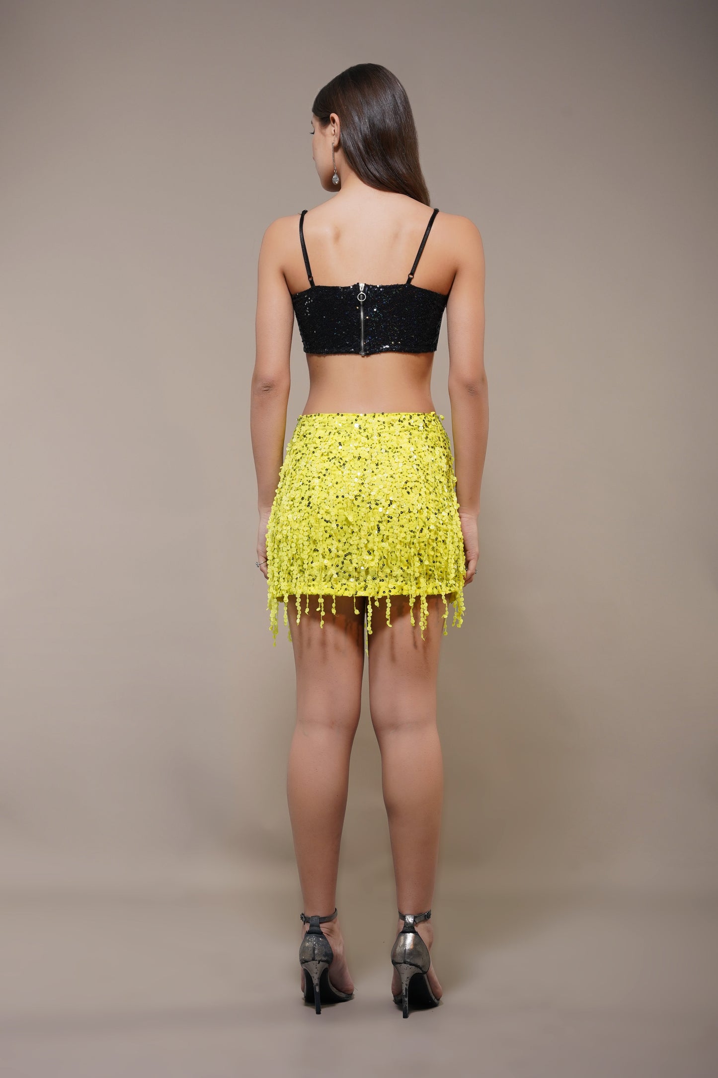 Urbane Mini Skirt in Yellow